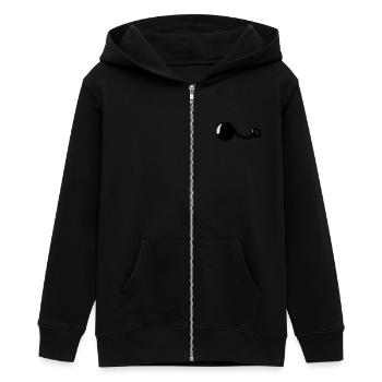 Prison Ball - Teens Organic Zip-up Hoodie by Stanley/Stella - black - Front - AI Model Teenager Male light (155cm)