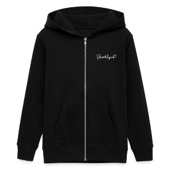 Brooklyn Herzschlag New York - Teenager Organic Kapuzenjacke Mini Cultivator von Stanley/Stella - Schwarz - Vorne - AI Model Teenager Male light (155cm)