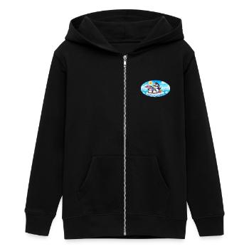 Lustige Pinguine - Teenager Organic Kapuzenjacke Mini Cultivator von Stanley/Stella - Schwarz - Vorne - AI Model Teenager Male light (155cm)