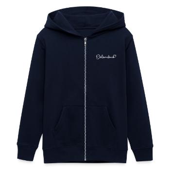 Battements de cœur des Dolomites - Veste à capuche ado bio Stanley/Stella - marine - Devant - AI Model Teenager Male light (155cm)
