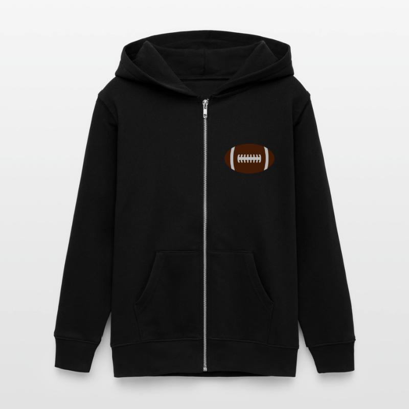 Rugbyball Teenager Organic Kapuzenjacke Mini Cultivator von Stanley/Stella