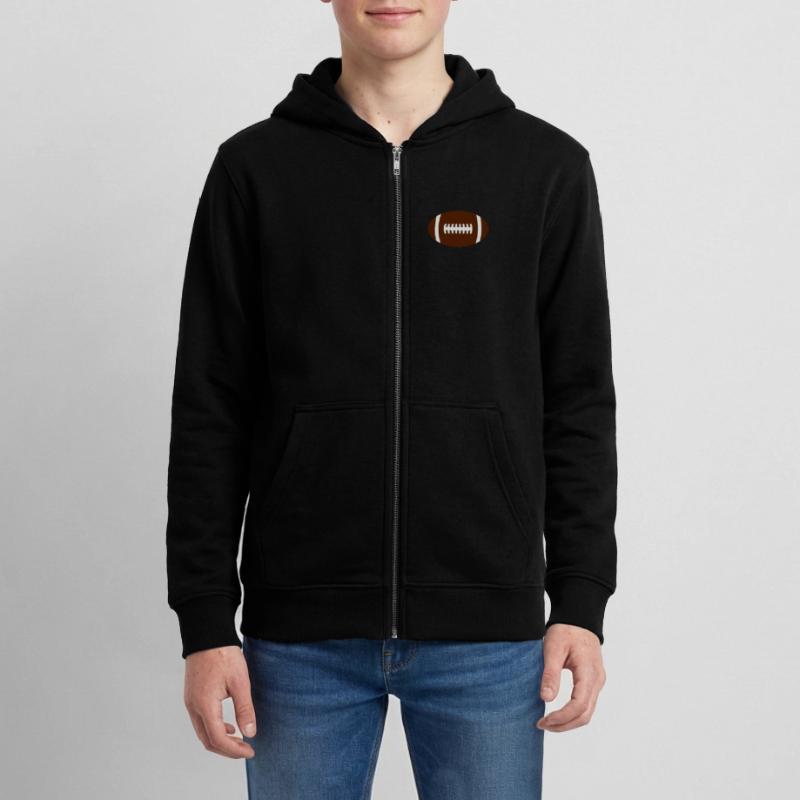Rugbyball Teenager Organic Kapuzenjacke Mini Cultivator von Stanley/Stella