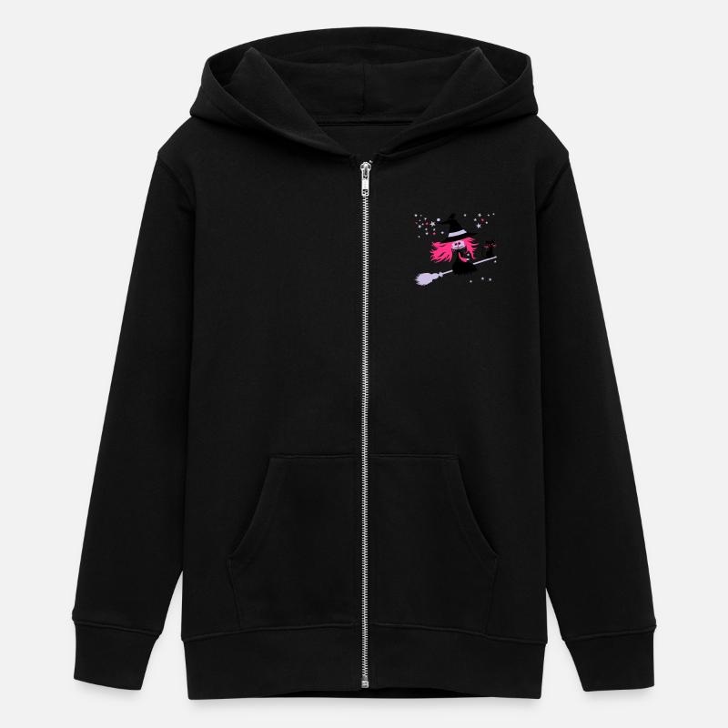 sorcière - Veste à capuche ado bio Stanley/Stella - noir