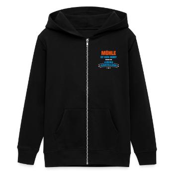 Mühle Sportart - Teenager Organic Kapuzenjacke Mini Cultivator von Stanley/Stella - Schwarz - Vorne - AI Model Teenager Male light (155cm)