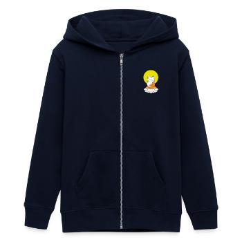 Master karin Buddha - Veste à capuche ado bio Stanley/Stella - marine - Devant - AI Model Teenager Male light (155cm)