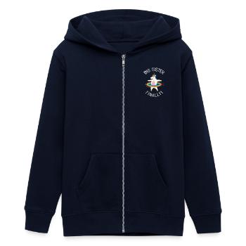 Unicorn, Big Sister Finally! - Teenager Organic Kapuzenjacke Mini Cultivator von Stanley/Stella - Navy - Vorne - AI Model Teenager Male light (155cm)