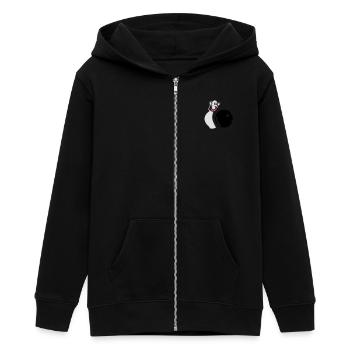 Bowling Pin - Teenager Organic Kapuzenjacke Mini Cultivator von Stanley/Stella - Schwarz - Vorne - AI Model Teenager Male light (155cm)