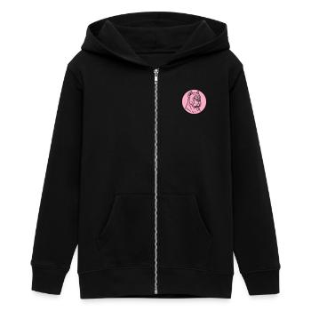 Mastif - Teenager Organic Kapuzenjacke Mini Cultivator von Stanley/Stella - Schwarz - Vorne - AI Model Teenager Male light (155cm)