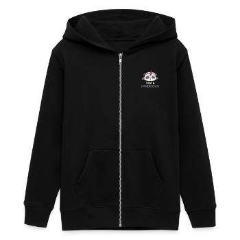 i am a Pandicorn - Teenager Organic Kapuzenjacke Mini Cultivator von Stanley/Stella - Schwarz - Vorne - AI Model Teenager Male light (155cm)