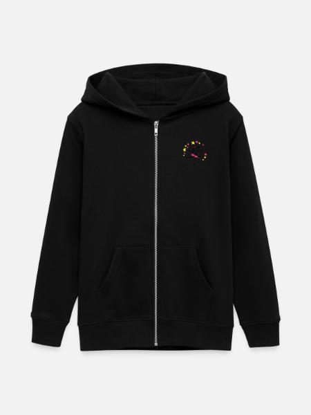 Tanzmaus | Dance Shirts - Teens Organic Zip-up Hoodie by Stanley/Stella - black