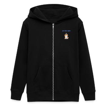 Gute Besserung - Teenager Organic Kapuzenjacke Mini Cultivator von Stanley/Stella - Schwarz - Vorne - AI Model Teenager Male light (155cm)