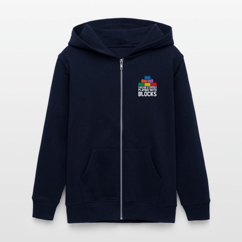 Brick Builder Brick Building Master Builder Teens Organic Zip-up Hoodie by Stanley/Stella