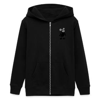 Maus Böse Räuber Ninja Überfall Dieb Einbrecher - Teenager Organic Kapuzenjacke Mini Cultivator von Stanley/Stella - Schwarz - Vorne - AI Model Teenager Male light (155cm)