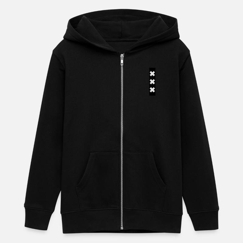 amsterdam - Veste à capuche ado bio Stanley/Stella - noir