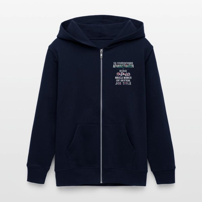 SQL Server Database Administrator - SQL Server Teens Organic Zip-up Hoodie by Stanley/Stella