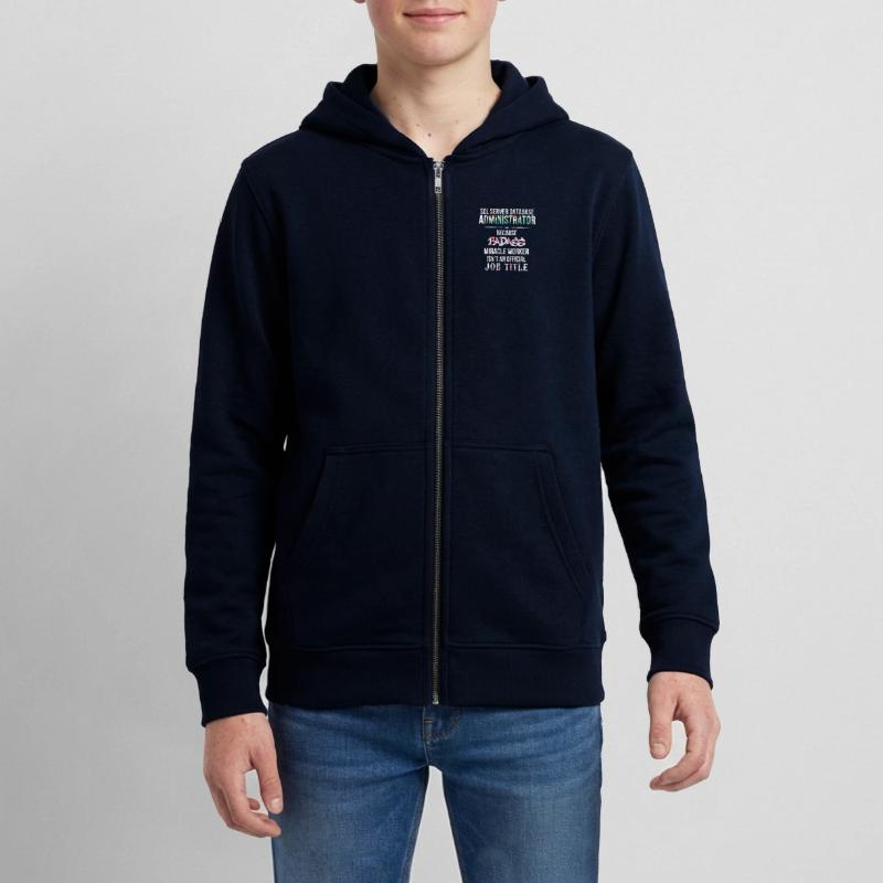 SQL Server Database Administrator - SQL Server Teens Organic Zip-up Hoodie by Stanley/Stella