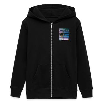 Palmen - Teenager Organic Kapuzenjacke Mini Cultivator von Stanley/Stella - Schwarz - Vorne - AI Model Teenager Male light (155cm)