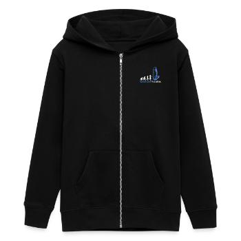 Idées cadeaux Windsurfing Evolution - Veste à capuche ado bio Stanley/Stella - noir - Devant - AI Model Teenager Male light (155cm)