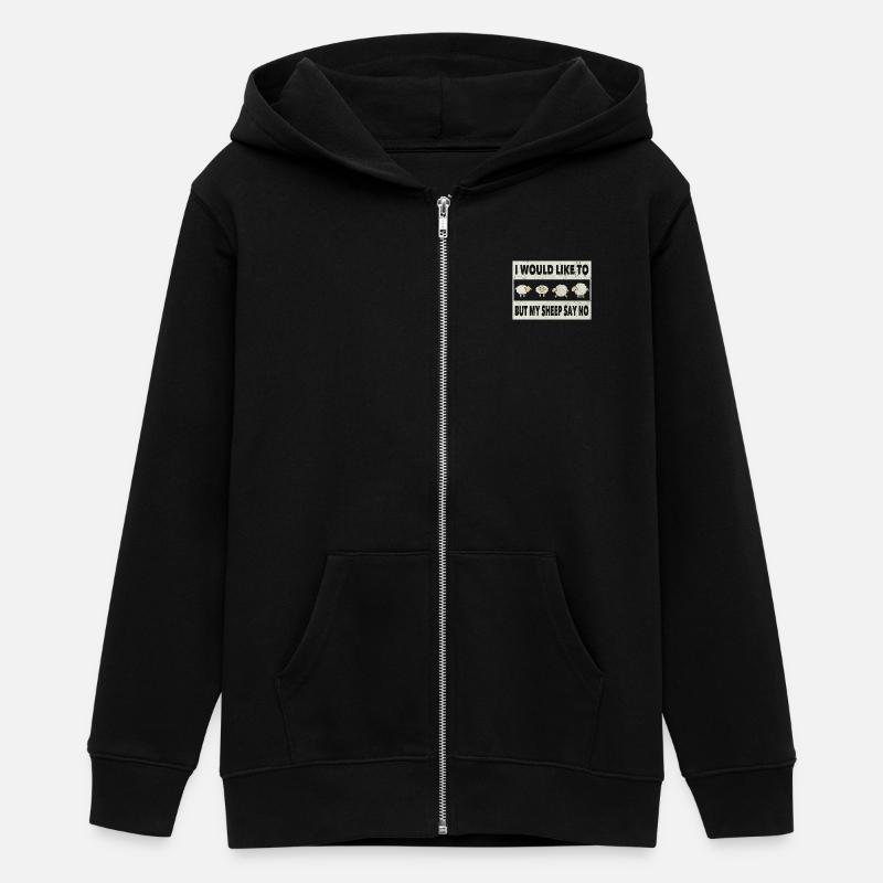 Mouton drôle - Veste à capuche ado bio Stanley/Stella - noir