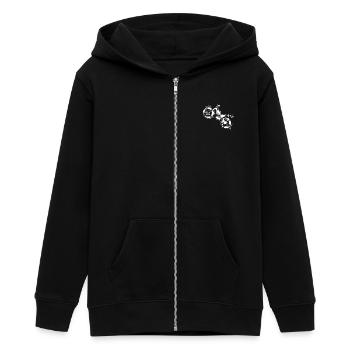 Essai cool - Veste à capuche ado bio Stanley/Stella - noir - Devant - AI Model Teenager Male light (155cm)