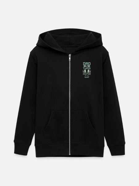 Papa de jumeaux - Veste à capuche ado bio Stanley/Stella - noir