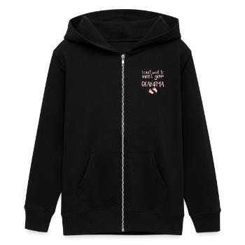 Grandma Baby - Teenager Organic Kapuzenjacke Mini Cultivator von Stanley/Stella - Schwarz - Vorne - AI Model Teenager Male light (155cm)
