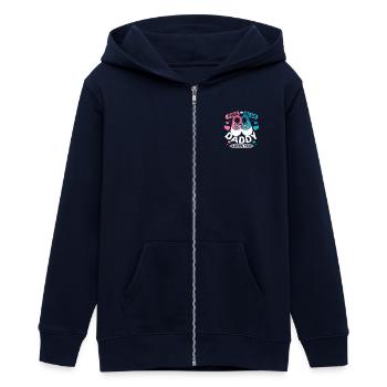 Pink or blue daddy loves you - Teenager Organic Kapuzenjacke Mini Cultivator von Stanley/Stella - Navy - Vorne - AI Model Teenager Male light (155cm)