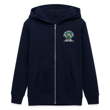 Emotional Support Animal Geiß Schreien - Teenager Organic Kapuzenjacke Mini Cultivator von Stanley/Stella - Navy - Vorne - AI Model Teenager Male light (155cm)