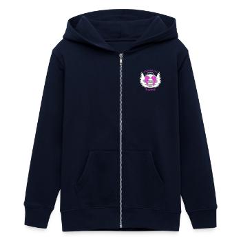 Dauphin Rose Thaïlande Asie - Veste à capuche ado bio Stanley/Stella - marine - Devant - AI Model Teenager Male light (155cm)