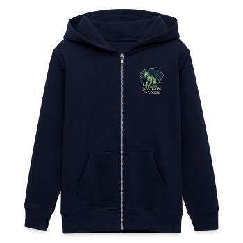 CHUPACABRA - Teenager Organic Kapuzenjacke Mini Cultivator von Stanley/Stella - Navy - Vorne - AI Model Teenager Male light (155cm)