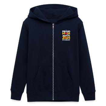 Classe de 2025 Abitur Abiturient Abitur 2025 - Veste à capuche ado bio Stanley/Stella - marine - Devant - AI Model Teenager Male light (155cm)