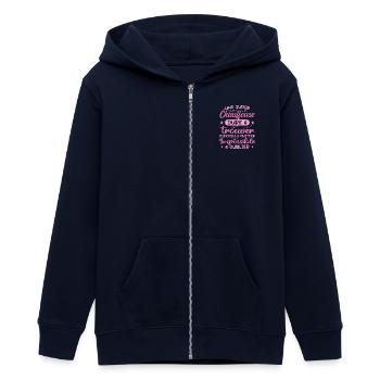 Ein Super Sessel - Sessel Geschenk - Teenager Organic Kapuzenjacke Mini Cultivator von Stanley/Stella - Navy - Vorne - AI Model Teenager Male light (155cm)