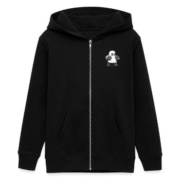 Boxender Geist - Teenager Organic Kapuzenjacke Mini Cultivator von Stanley/Stella - Schwarz - Vorne - AI Model Teenager Male light (155cm)
