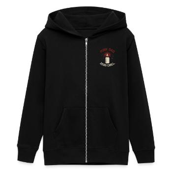 Punk Dad Alternatif Paternité Rebelle - Veste à capuche ado bio Stanley/Stella - noir - Devant - AI Model Teenager Male light (155cm)