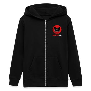 Smash-Schmetterling Geschenk für Tischtennisfreund - Teenager Organic Kapuzenjacke Mini Cultivator von Stanley/Stella - Schwarz - Vorne - AI Model Teenager Male light (155cm)