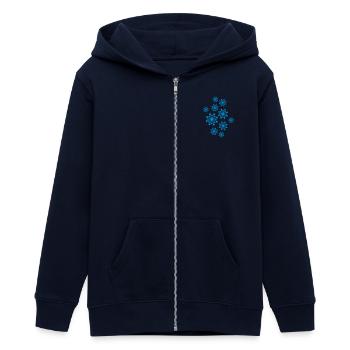 Schnee - Teenager Organic Kapuzenjacke Mini Cultivator von Stanley/Stella - Schwarz - Vorne - AI Model Teenager Male light (155cm)