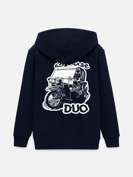 Krause Duo - Teenager Organic Kapuzenjacke Mini Cultivator von Stanley/Stella - Navy
