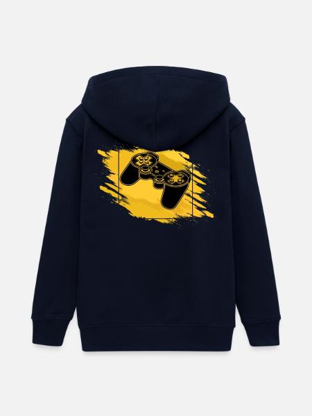 Gaming Controller Retro - Teenager Organic Kapuzenjacke Mini Cultivator von Stanley/Stella - Navy