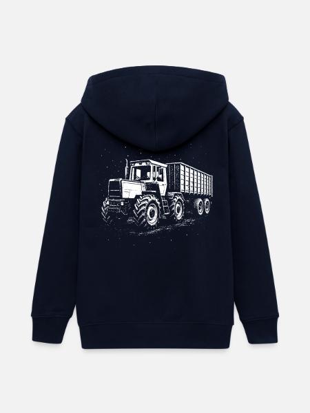 Kraftpaket bei Nacht - Teenager Organic Kapuzenjacke Mini Cultivator von Stanley/Stella - Navy
