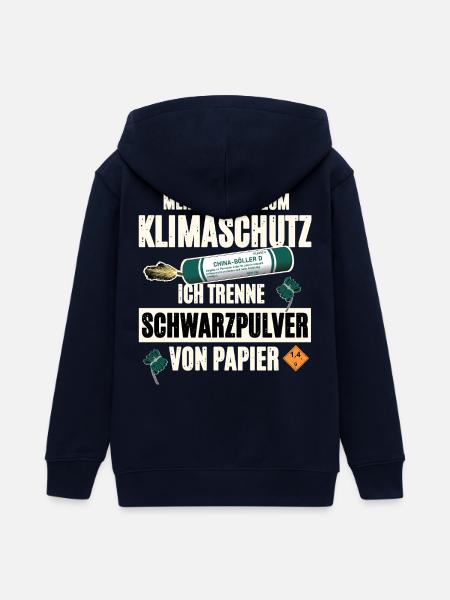 Pyrotechniker Pyro - Teenager Organic Kapuzenjacke Mini Cultivator von Stanley/Stella - Navy