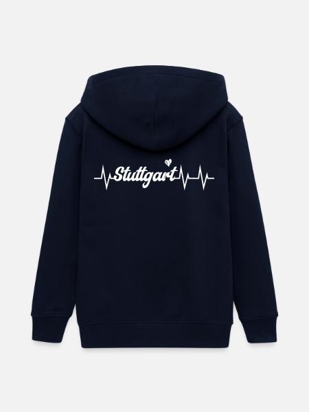 Heartbeat Stuttgart - Teenager Organic Kapuzenjacke Mini Cultivator von Stanley/Stella - Navy