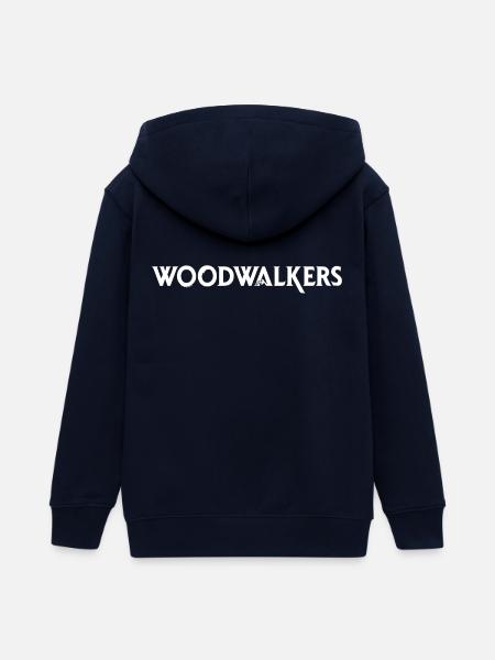 Woodwalkers Film Logo-Schriftzug - Teenager Organic Kapuzenjacke Mini Cultivator von Stanley/Stella - Navy