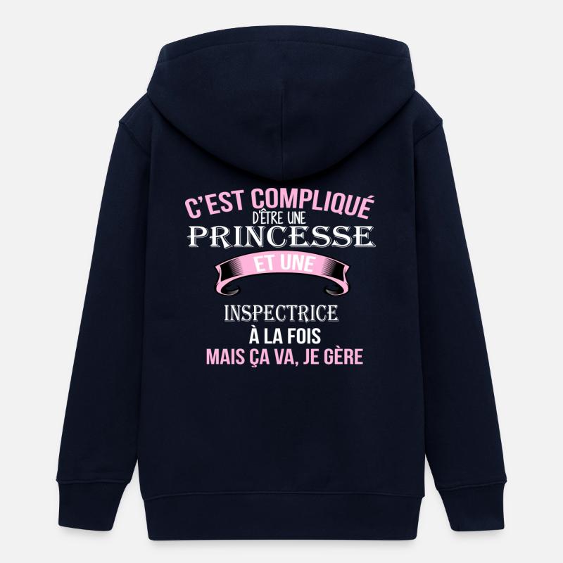 Inspectrice - Veste à capuche ado bio Stanley/Stella - marine
