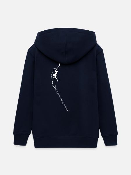 Klettern - Teenager Organic Kapuzenjacke Mini Cultivator von Stanley/Stella - Navy