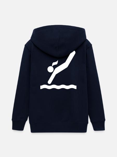 Turmspringen - Teenager Organic Kapuzenjacke Mini Cultivator von Stanley/Stella - Navy