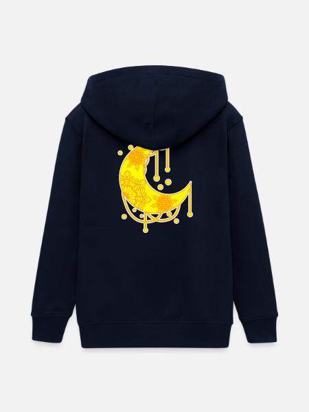 Halbmond - Teenager Organic Kapuzenjacke Mini Cultivator von Stanley/Stella - Navy