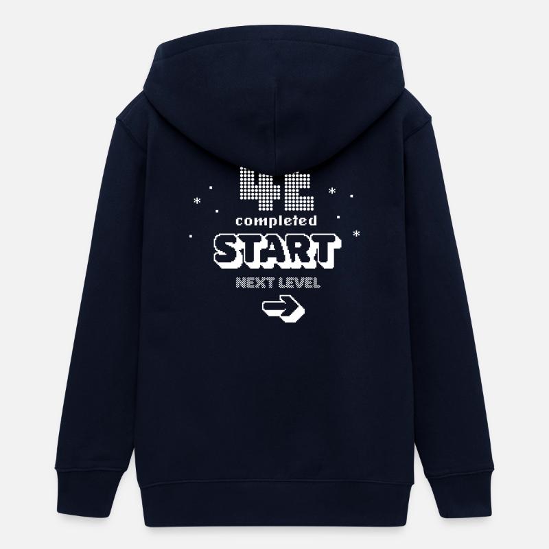 Graduating class 4e - Teens Organic Zip-up Hoodie by Stanley/Stella - navy