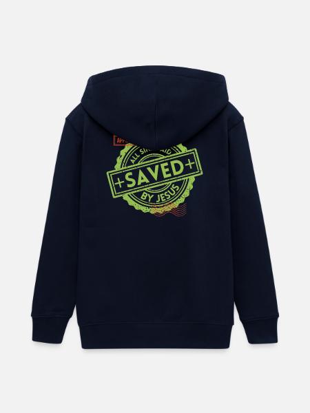SAVED_Green_1 - Teenager Organic Kapuzenjacke Mini Cultivator von Stanley/Stella - Navy