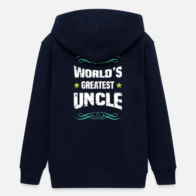 Le plus grand oncle du monde - Veste à capuche ado bio Stanley/Stella - marine