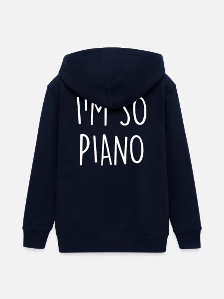 Piano Klavier - Teenager Organic Kapuzenjacke Mini Cultivator von Stanley/Stella - Navy